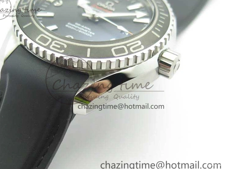 0119 Planet Ocean Pro Ceramic Bezel 45mm 1:1 OMF Best Edition On Rubber Strap A8500 (Black Balance Wheel) MoistureWicking 8136